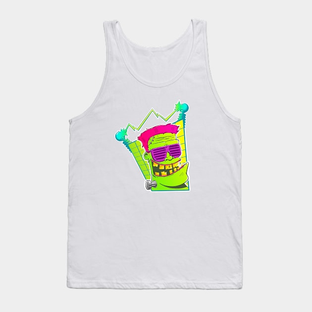 Punk Frankenstein Tank Top by Chris Nixt